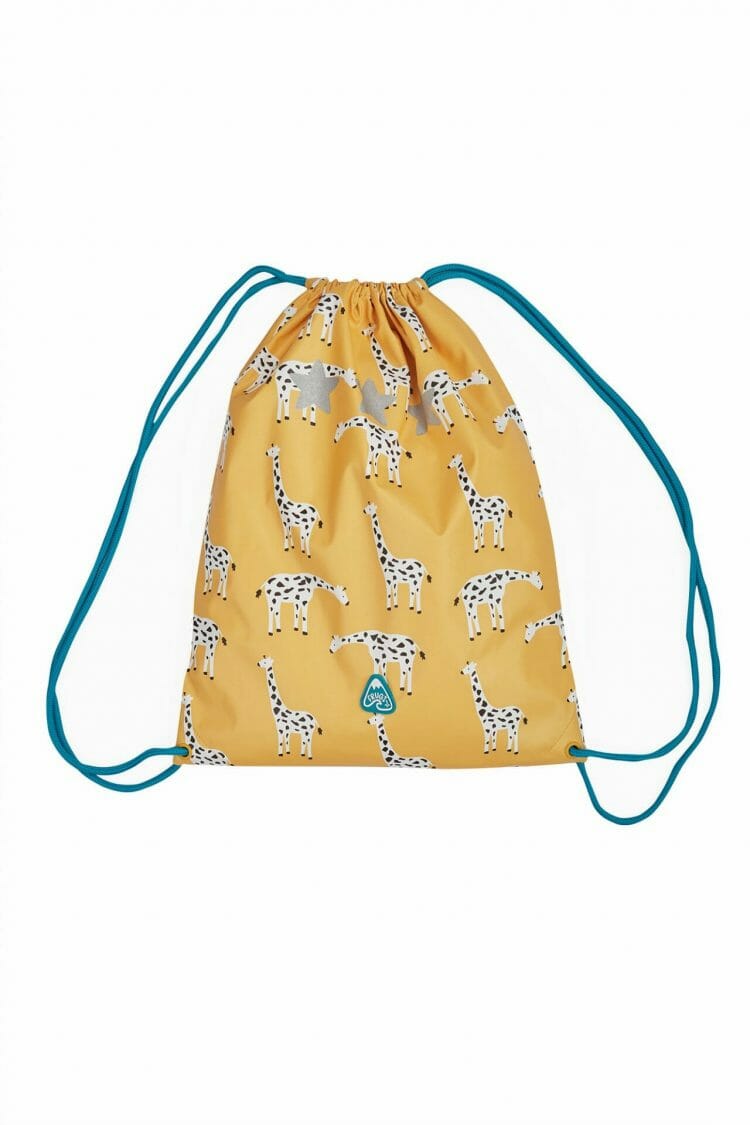 Yellow sports bag with giraffe - Frugi
