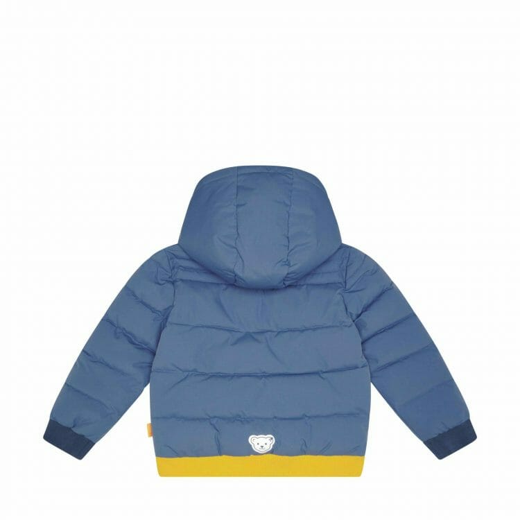 Blue Jacket with yellow hood for boys - Steiff
