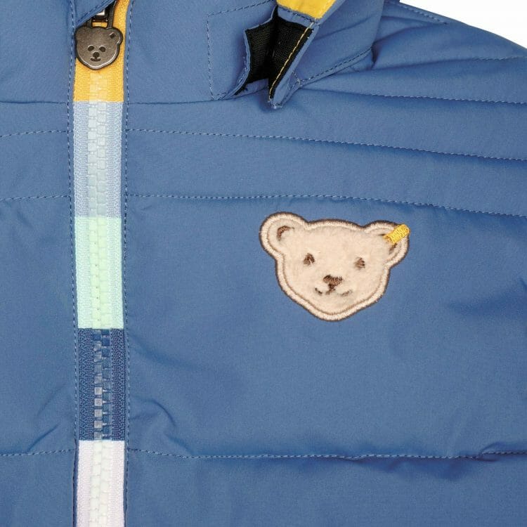 Blue Jacket with yellow hood for boys - Steiff