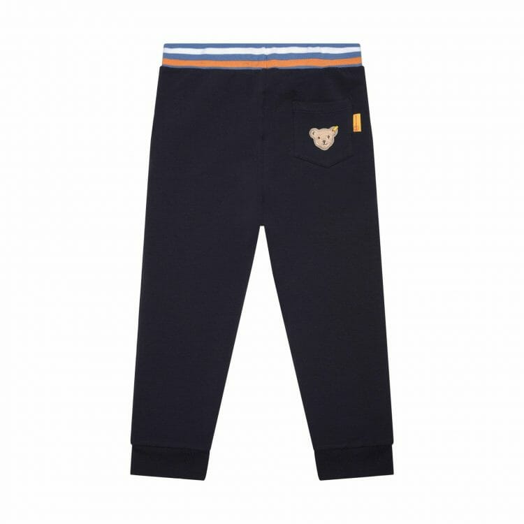 Jogger-style kids` navy trousers - Steiff