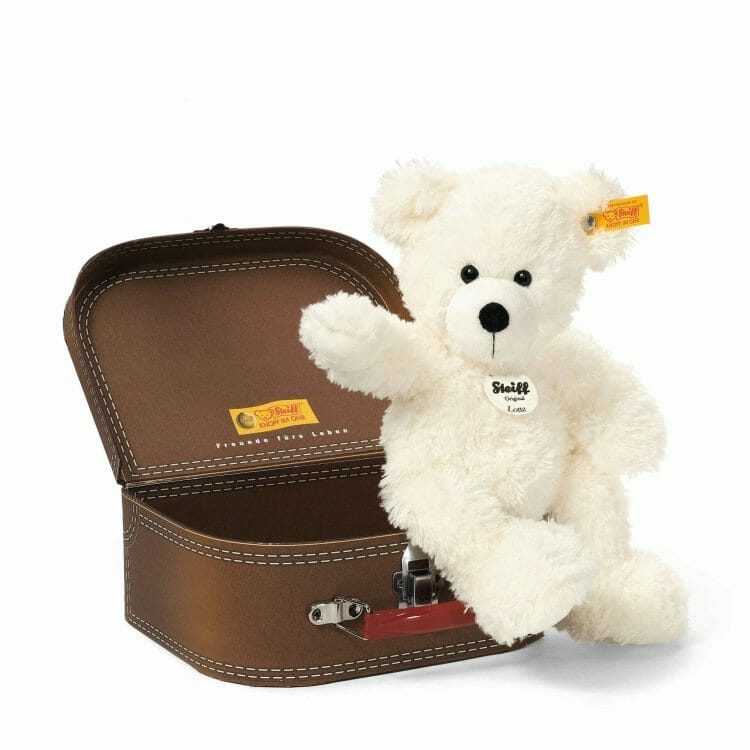 Lotte Teddy bear in brown suitcase - Steiff