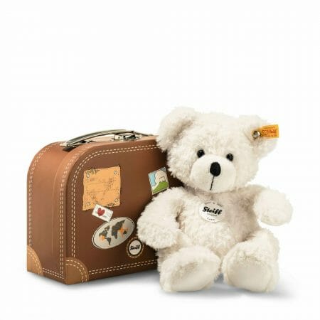 Lotte Teddy bear in brown suitcase - Steiff