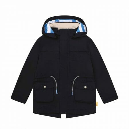 Navy blue parka with large pockets - Steiff