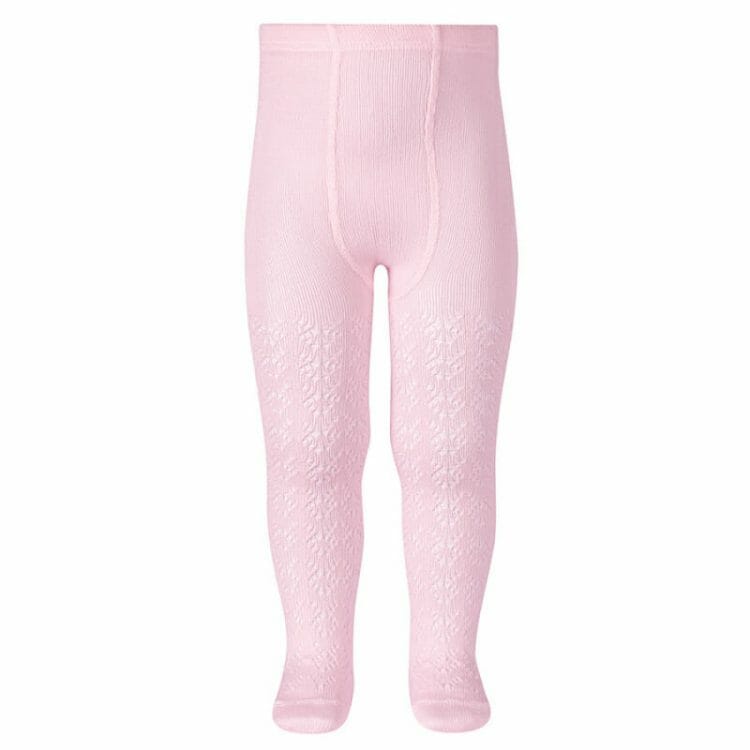 Pink geometric tights