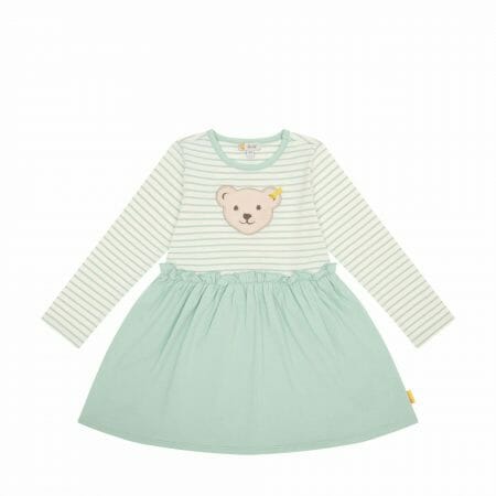 Print Logo Bear Dress in harbor gray - Steiff
