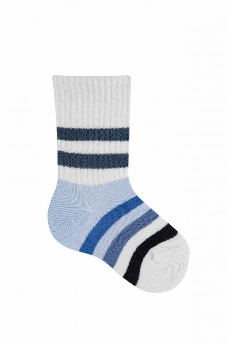 Sports socks with blue stripes - Cóndor