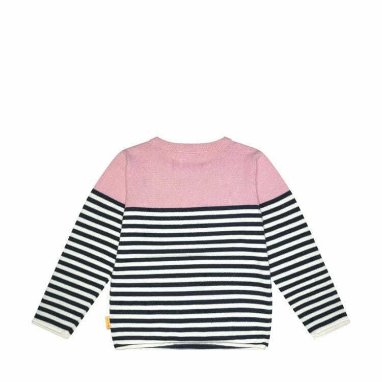 Sweet lilac girl's pullover with stripes - Steiff