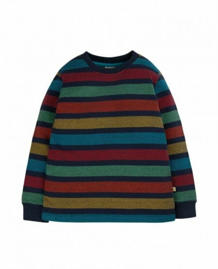 Indigo Rainbow Stripe Sweater - Frugi