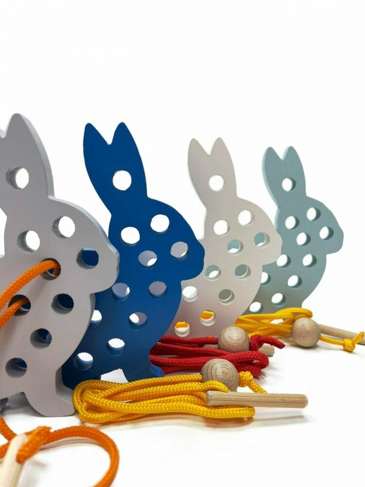 Mr Bunny Lacing toy - Joy of Nature