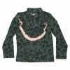 Green leopard pinted long sleeved T-shirt - WAUW CAPOW by Bangbang