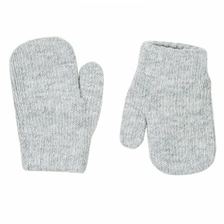 Grey kids warm and soft mittens - Cóndor