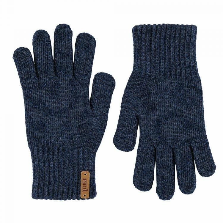 Kids navy blue warm gloves - Cóndor