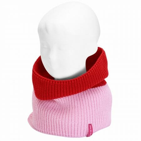 Pink stitch snood scarf for kids - Cóndor