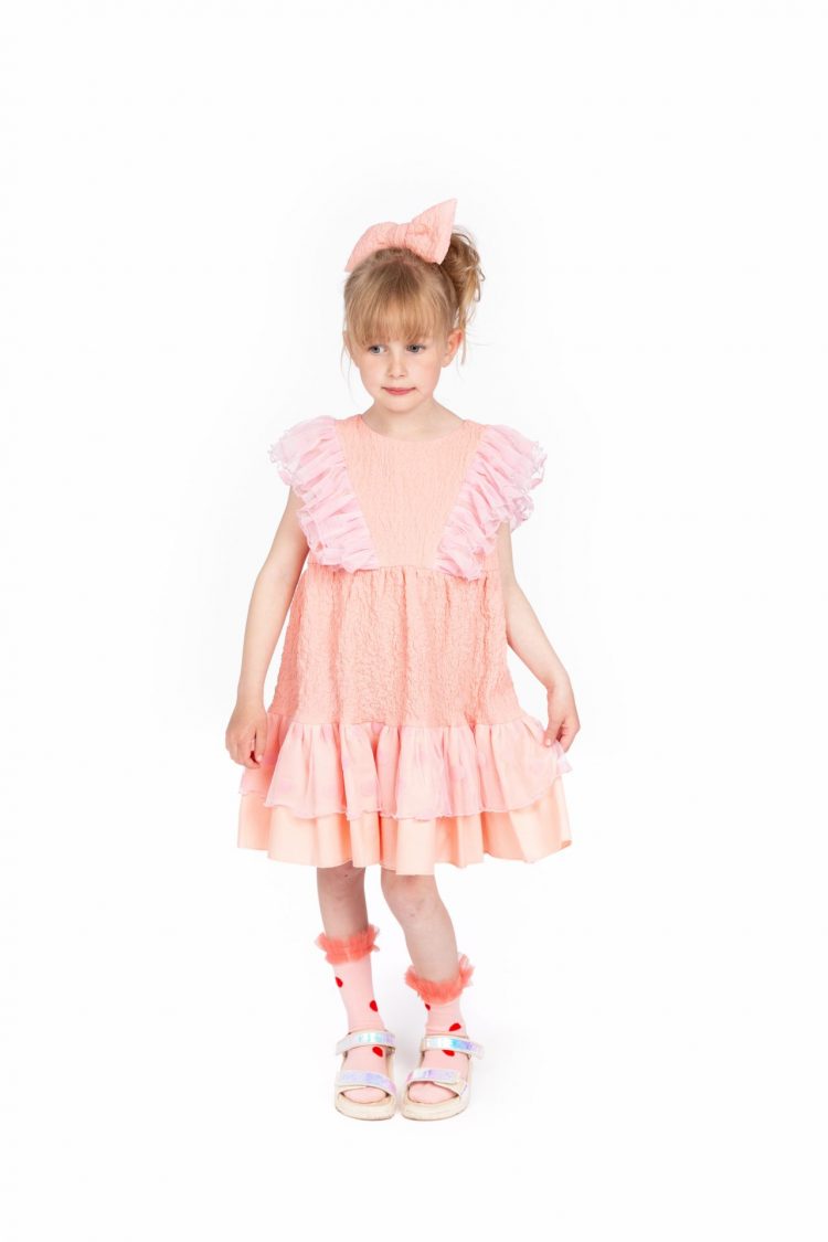 A soft girls` pink bow - WAUW CAPOW by Bangbang