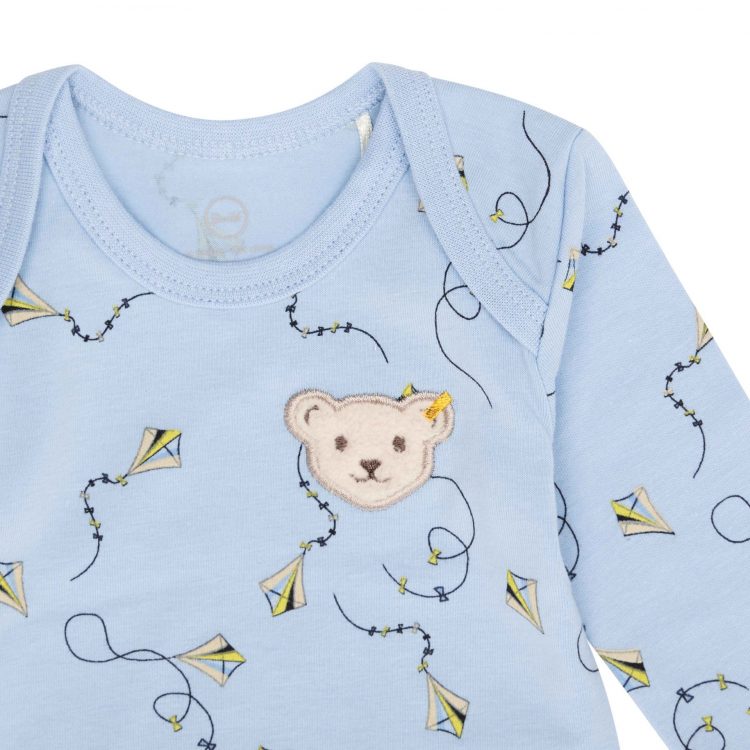 Fresh light blue baby bodysuit - Steiff