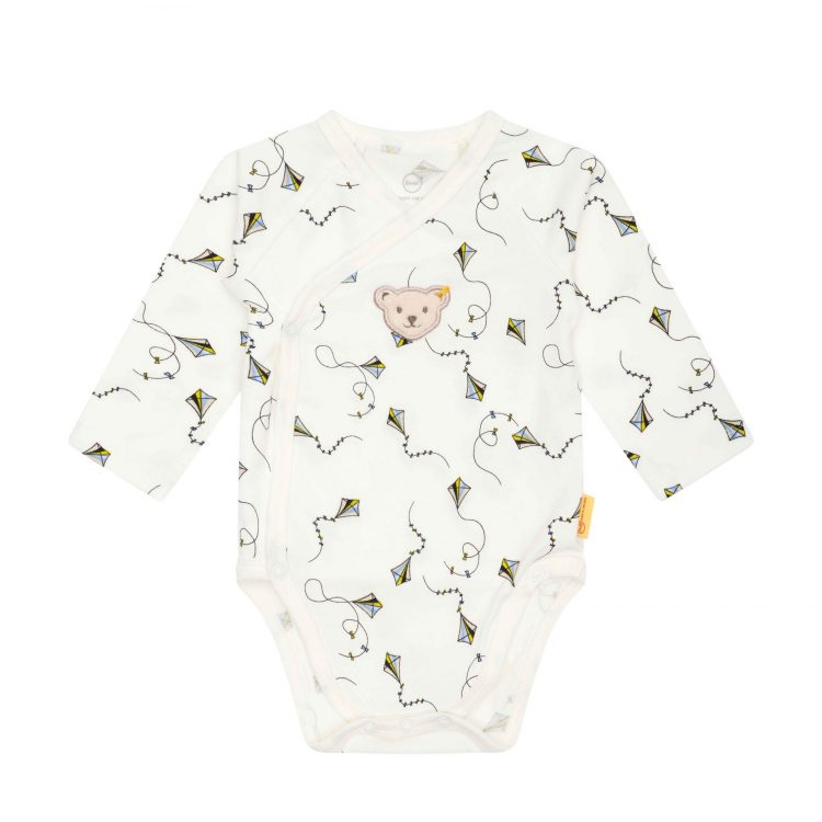 White kimono bodysuit with little dragons - Steiff