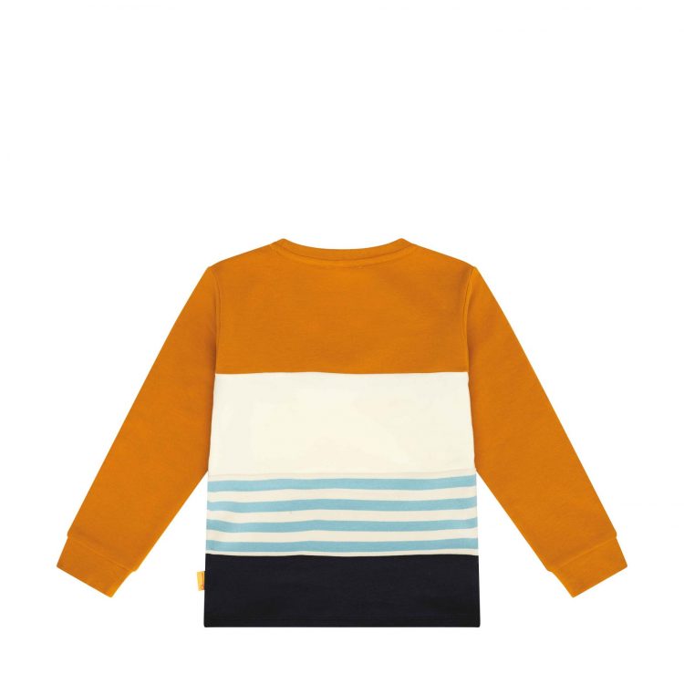 Mustard sweatshirt with stripes for boys - Steiff