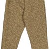 Dark green kids thermo pants - Wheat