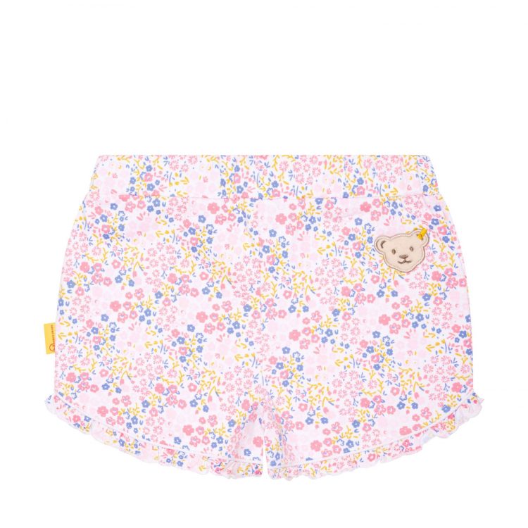 Pink flower girls` shorts - Steiff