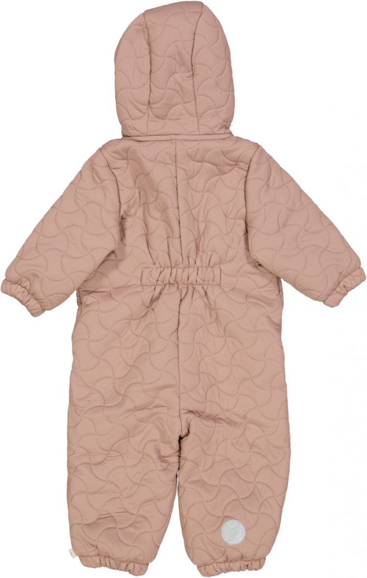 Powder brown baby thermosuit - Wheat
