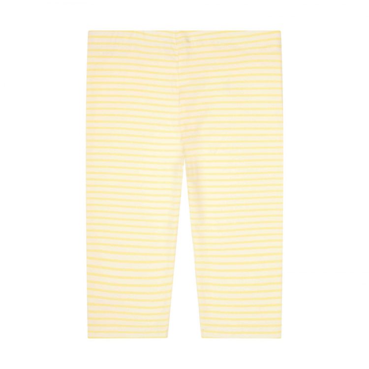 Yellow stripe 3/4 leggings