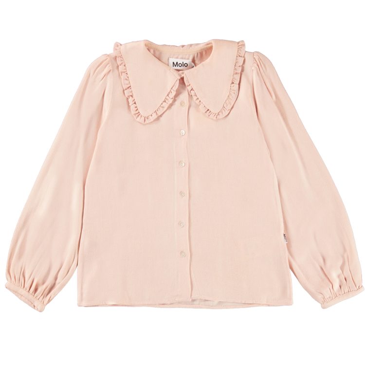 A pink shirt with a large collar - MOLO