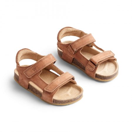 Classic brown boys` sandal - Wheat