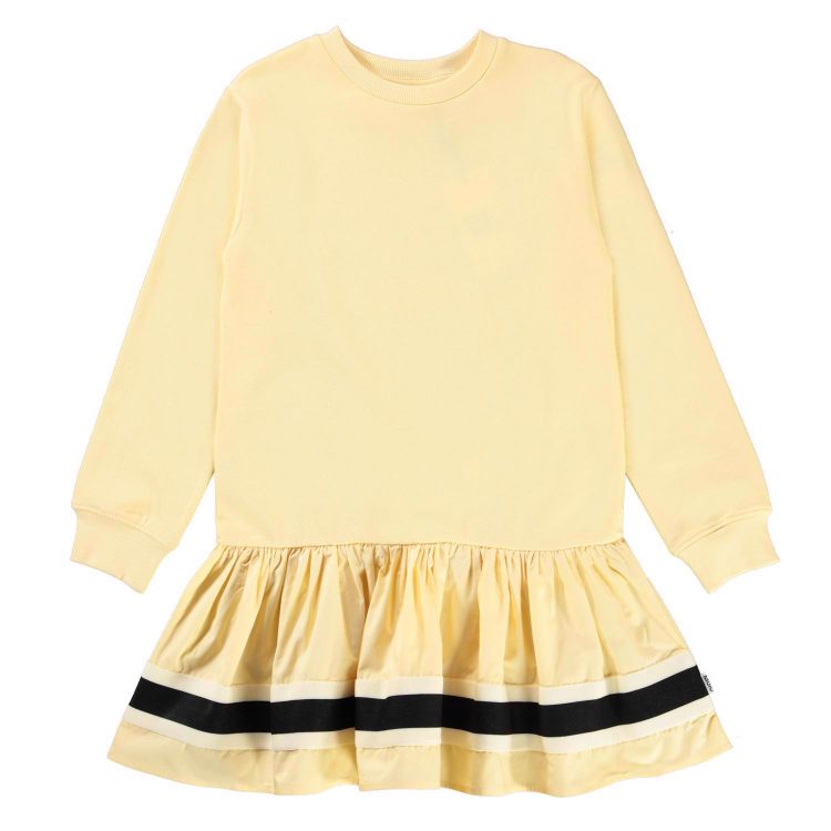 Girls light yellow sweatshirt dress - MOLO