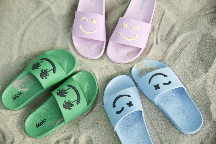 Green happy face sandals - MOLO