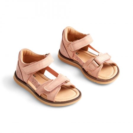 Light pink sandals with closure - Wheat