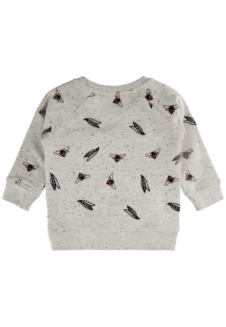Bees and Peas Baby Sweatshirt - Soft Gallery