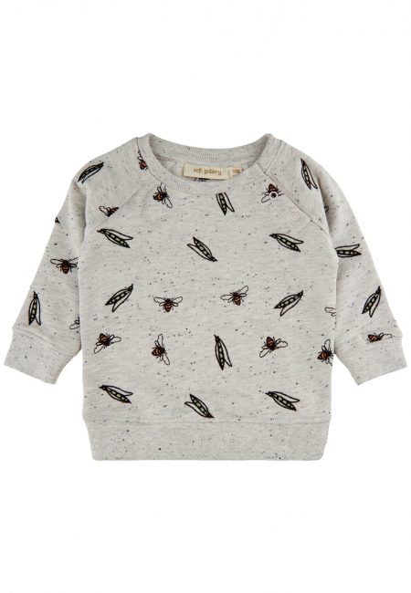 Bees and Peas Baby Sweatshirt - Soft Gallery