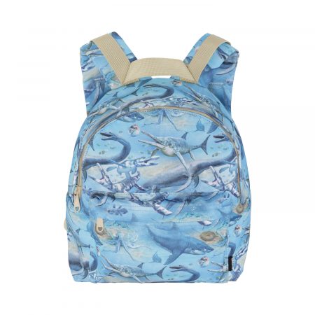 Blue backpack with a sea print - MOLO