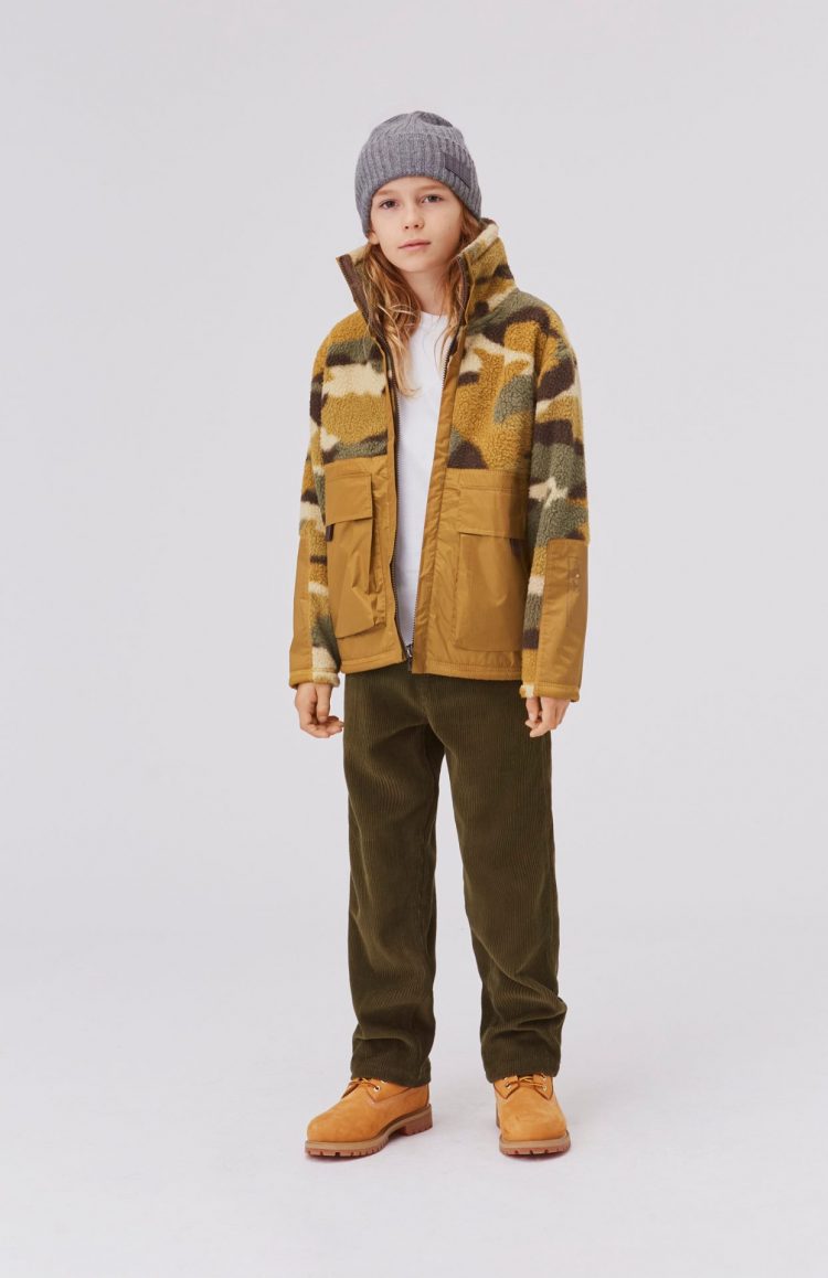 Boys` fleece jacket in camouflage - MOLO