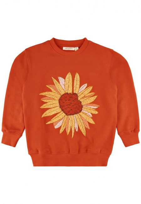 Girls` beautiful sunflower sweatshirt - Soft Gallery