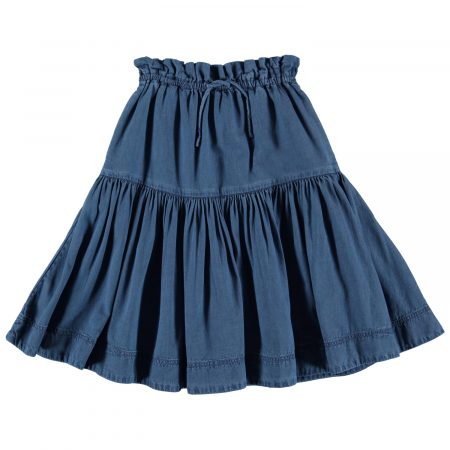 Girls` blue long skirt - MOLO
