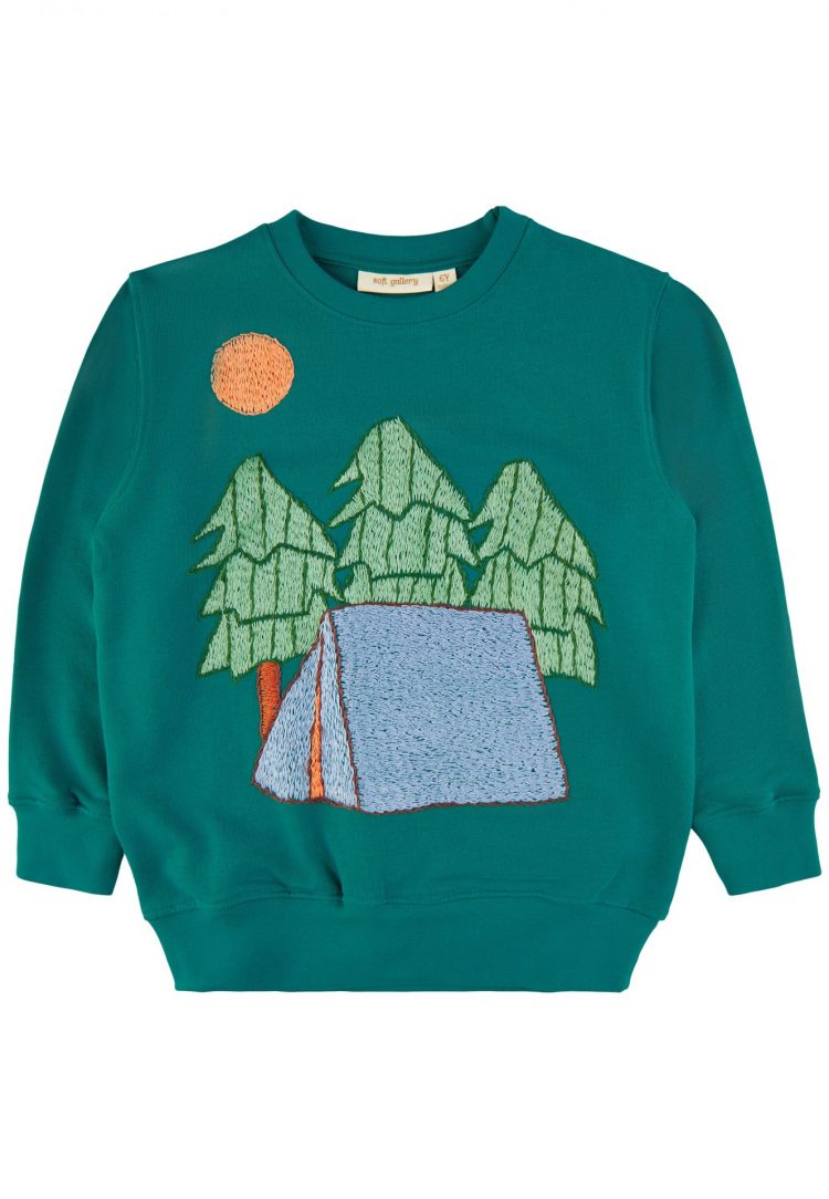 Green Camping sweatshirt - Soft Gallery