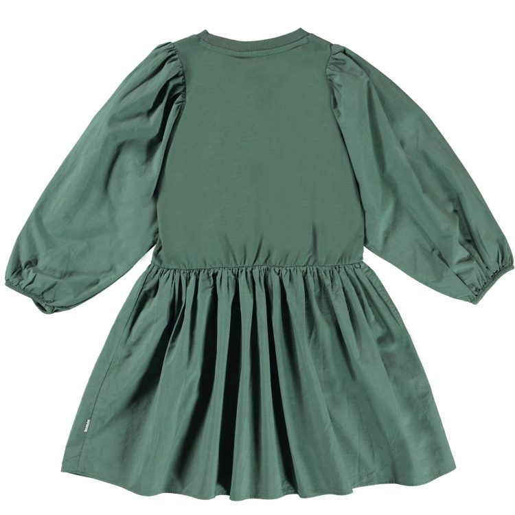 Green dress with wide sleeves - MOLO