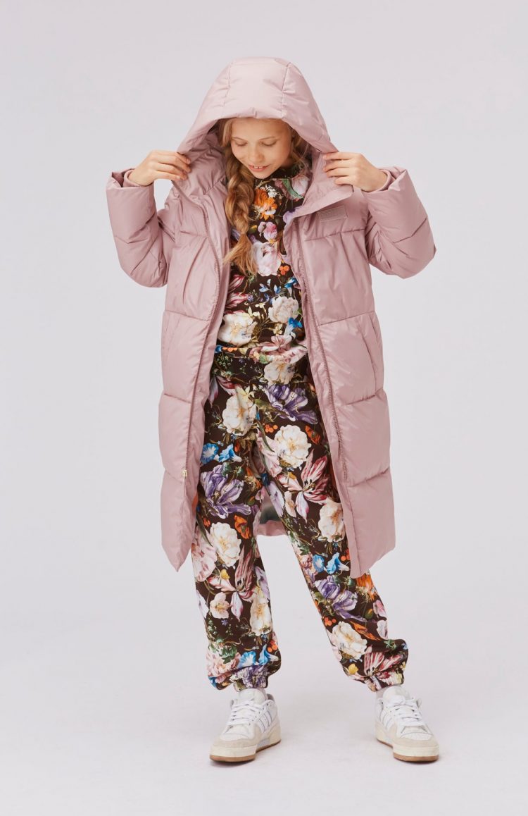 Kids` sweatpants with large flowers - MOLO