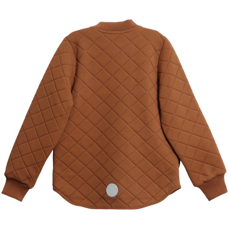 Light brown boys` thermo jacket - Wheat