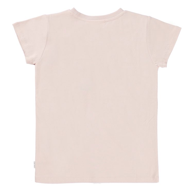 Pink T-shirt with sequined flower - MOLO