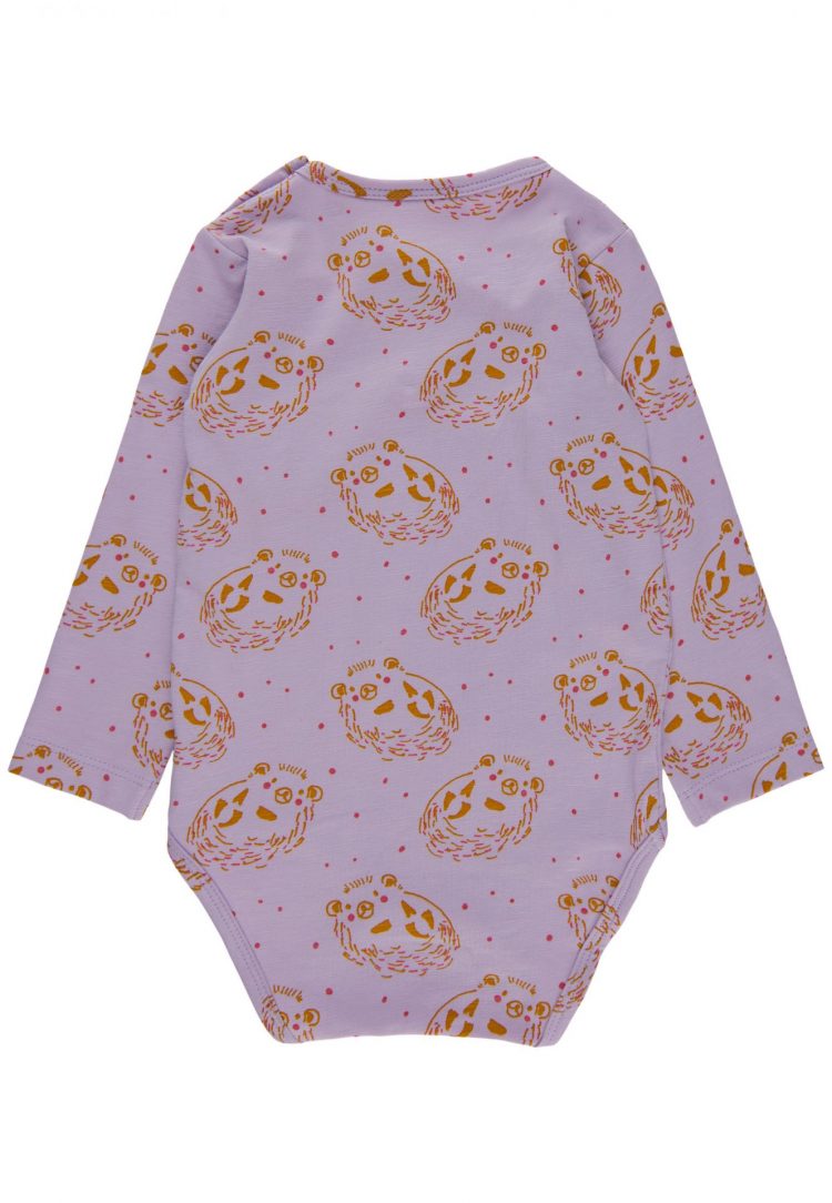Purple Hedgehog Bodysuit - Soft Gallery