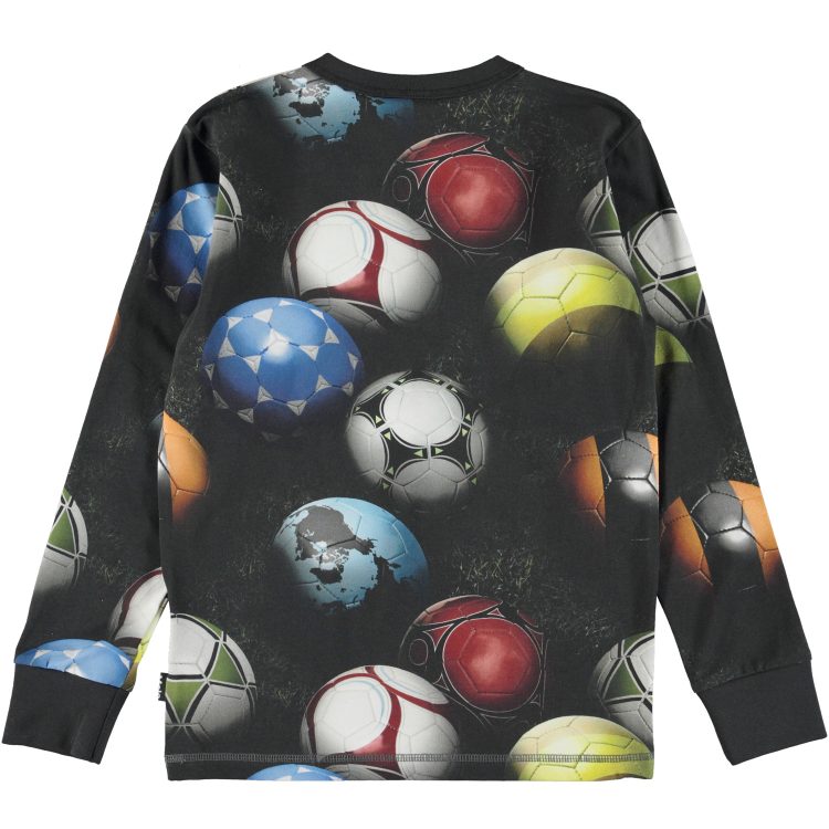 Top in black with footballs - MOLO