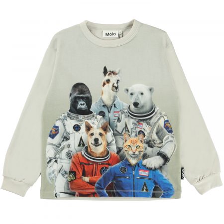 White top with space animals - MOLO