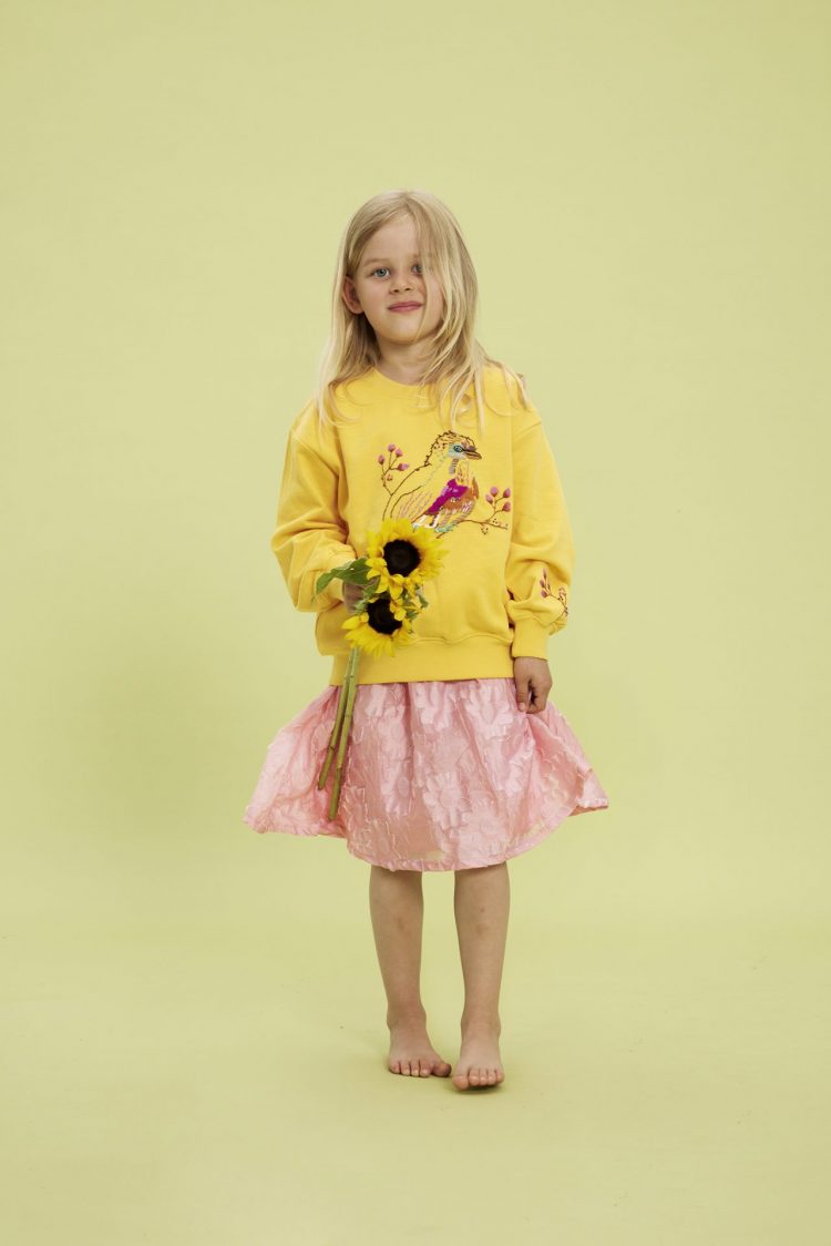 Yellow Girls Little Bird Sweatshirt - Soft Gallery