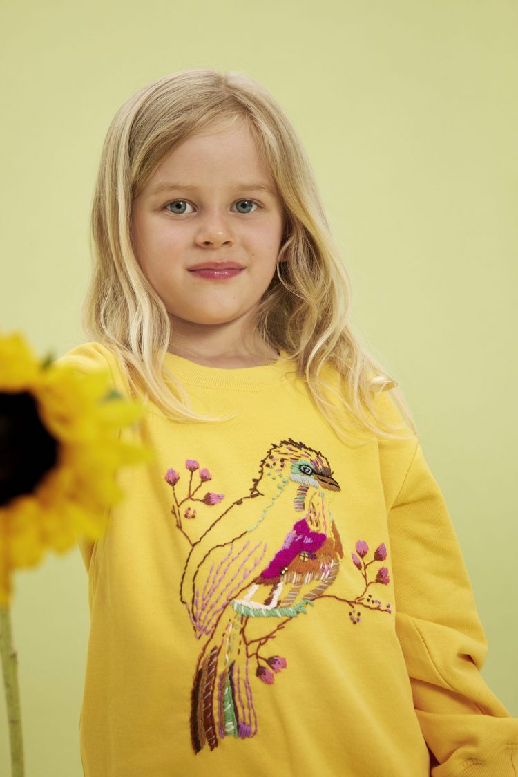Yellow Girls Little Bird Sweatshirt - Soft Gallery