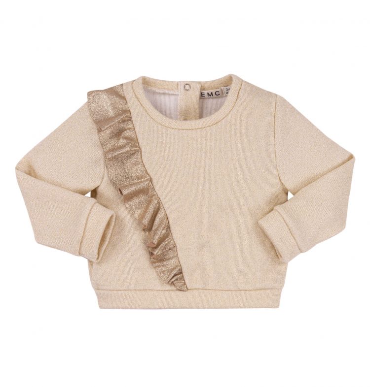 Girls` gold sweater with the glow - Everything Must Change
