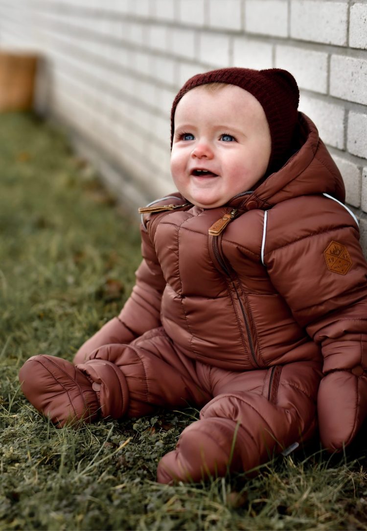 Baby Brown Snowsuit - Mikk-line