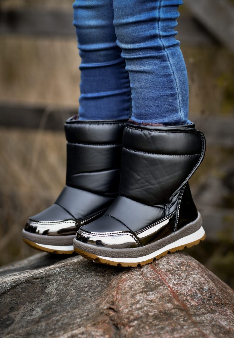 Grey Padded Winter Boots - Mikk-line