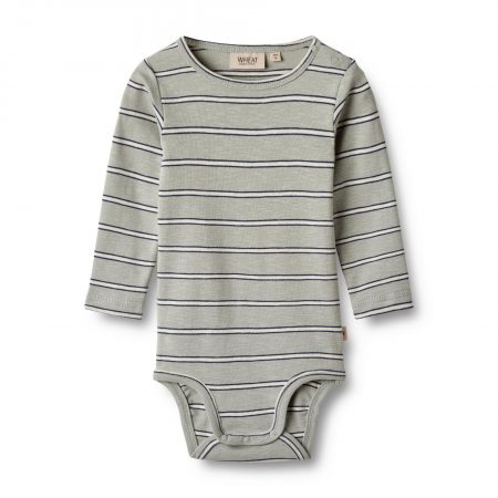Baby grey body with white stripes - Wheat